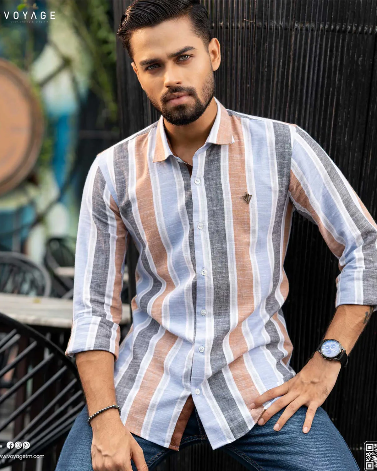 VOYAGE CHECKED SHIRT