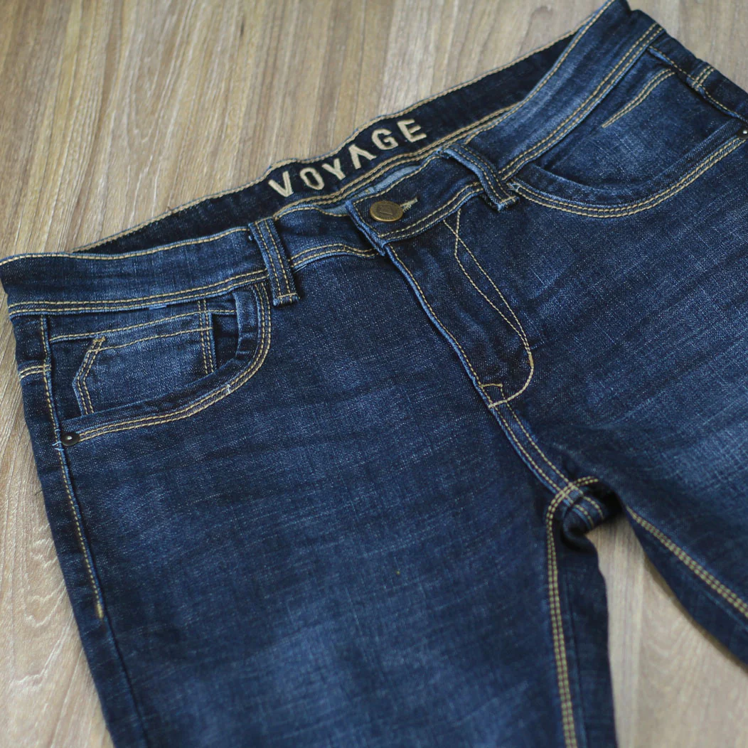 Skinny dark blue jeans - Image 3